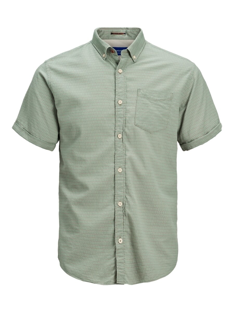 JORABEL ORGANIC SHIRT SS Green Milieu/SLIM