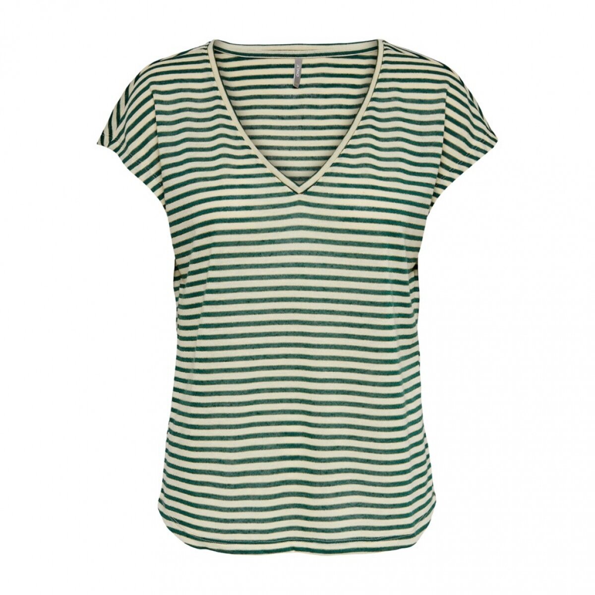 ONLCANNES S/S V-NECK GLITTER TOP JRS Smoke Pine/CLOUD DAN