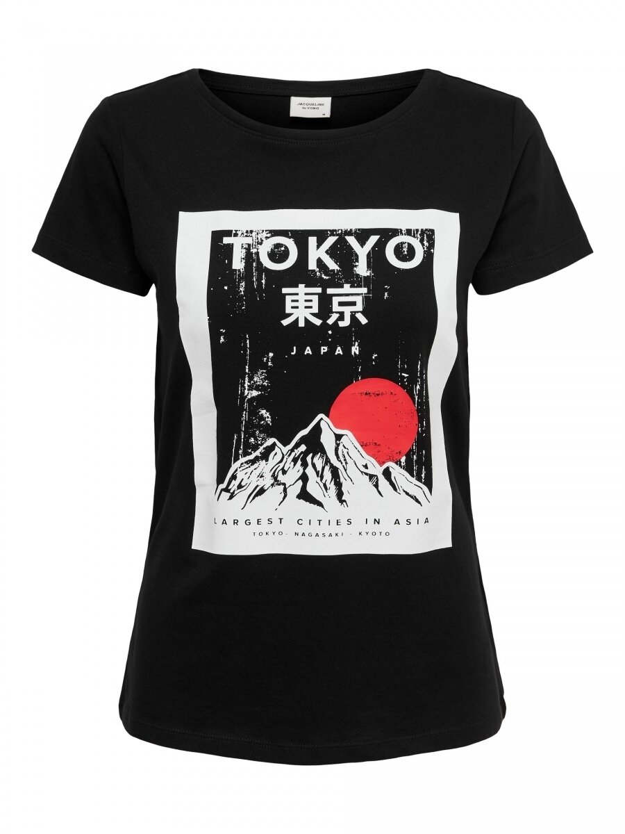 JDYCHICAGO LIFE S/S PRINT TOP 0820 JRS Black