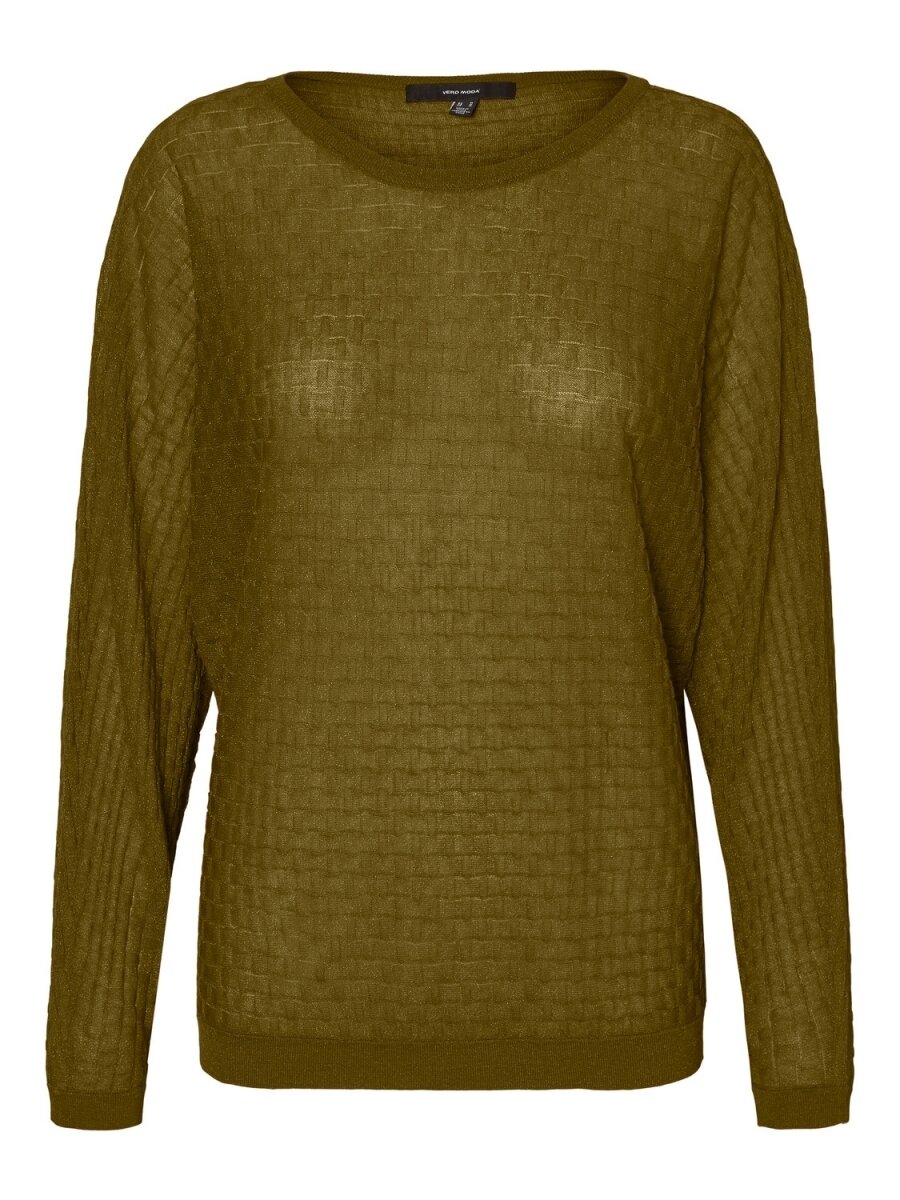 VMGULIANEW LS O-NECK BATWING BLOUSE Fir Green