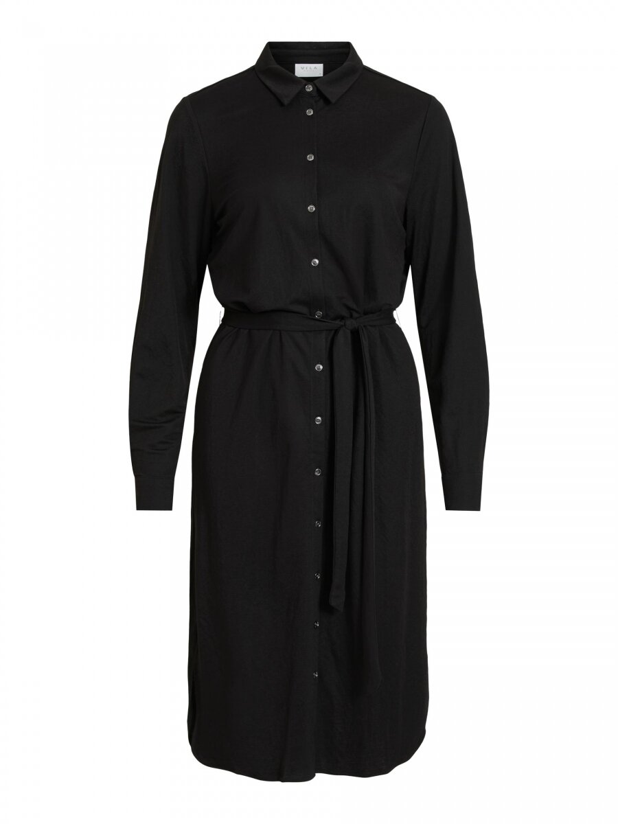 VISAFINA MIDI L/S DRESS Black