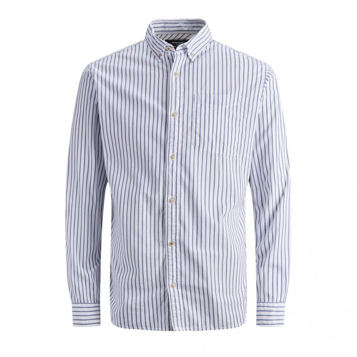 JPR BLUWYATT SHIRT L/S ONE POCKET Chambray Blue// SLIM