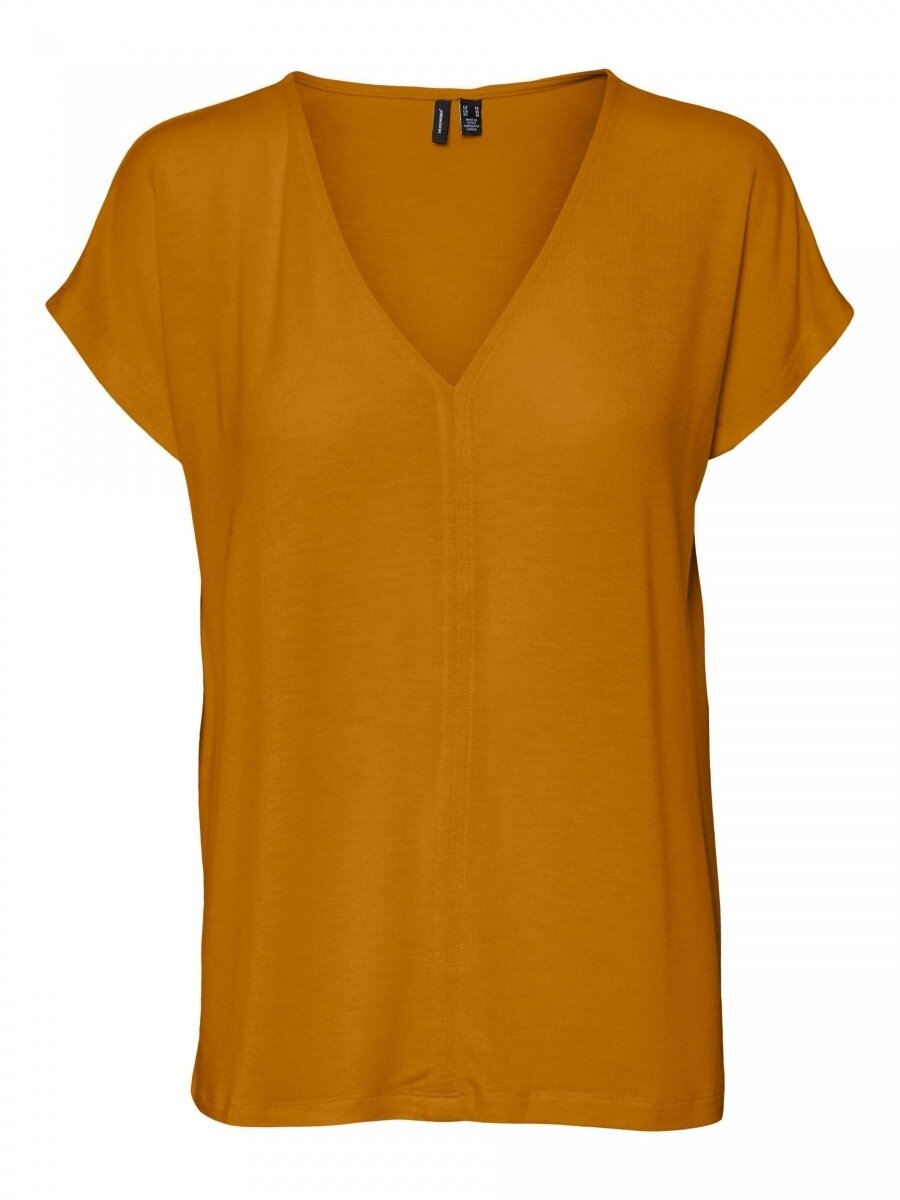 VMVIOLET HONIE SS WIDE TOP JRS GA Buckthorn Brown