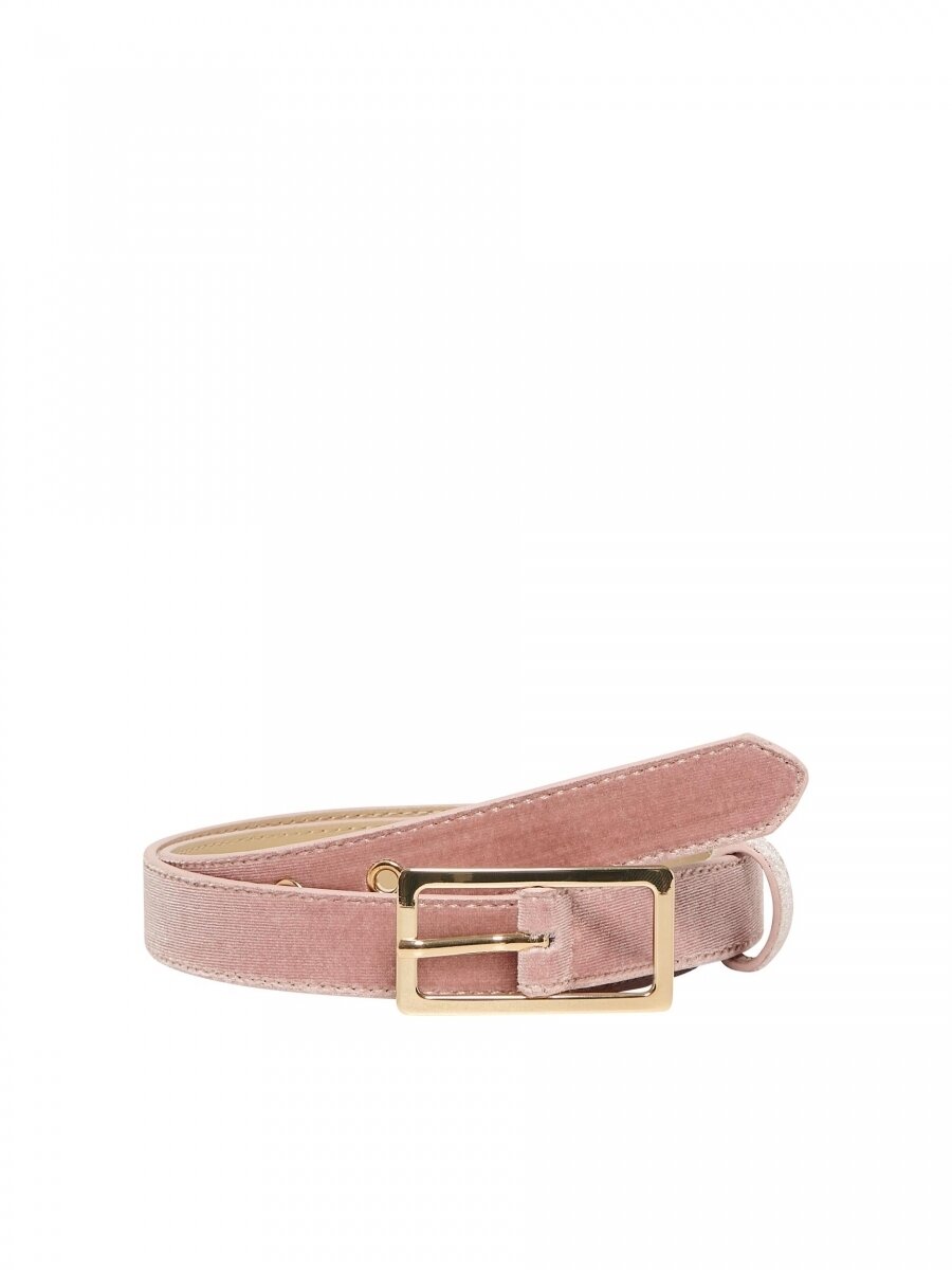 ONLBRIA VELVET BELT Blush/SHINY BRASS GO