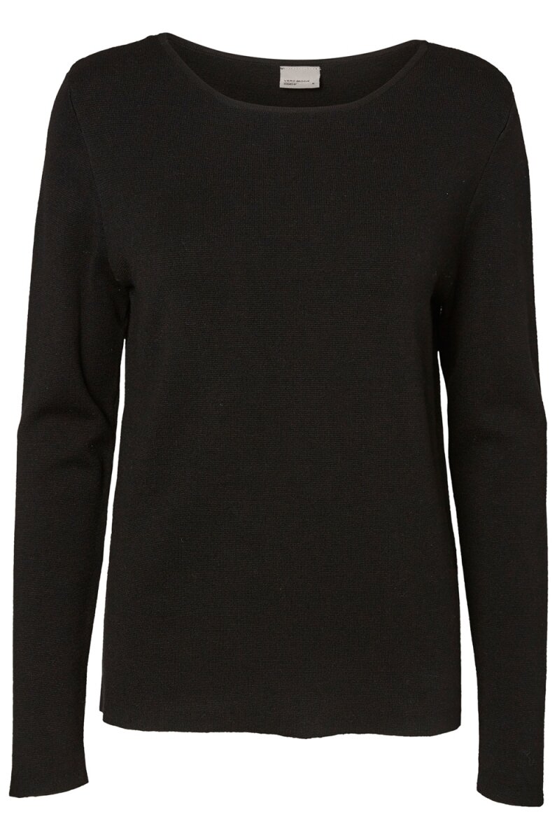 VMGLORY FULLNEEDLE LS BLOUSE COLOR Black