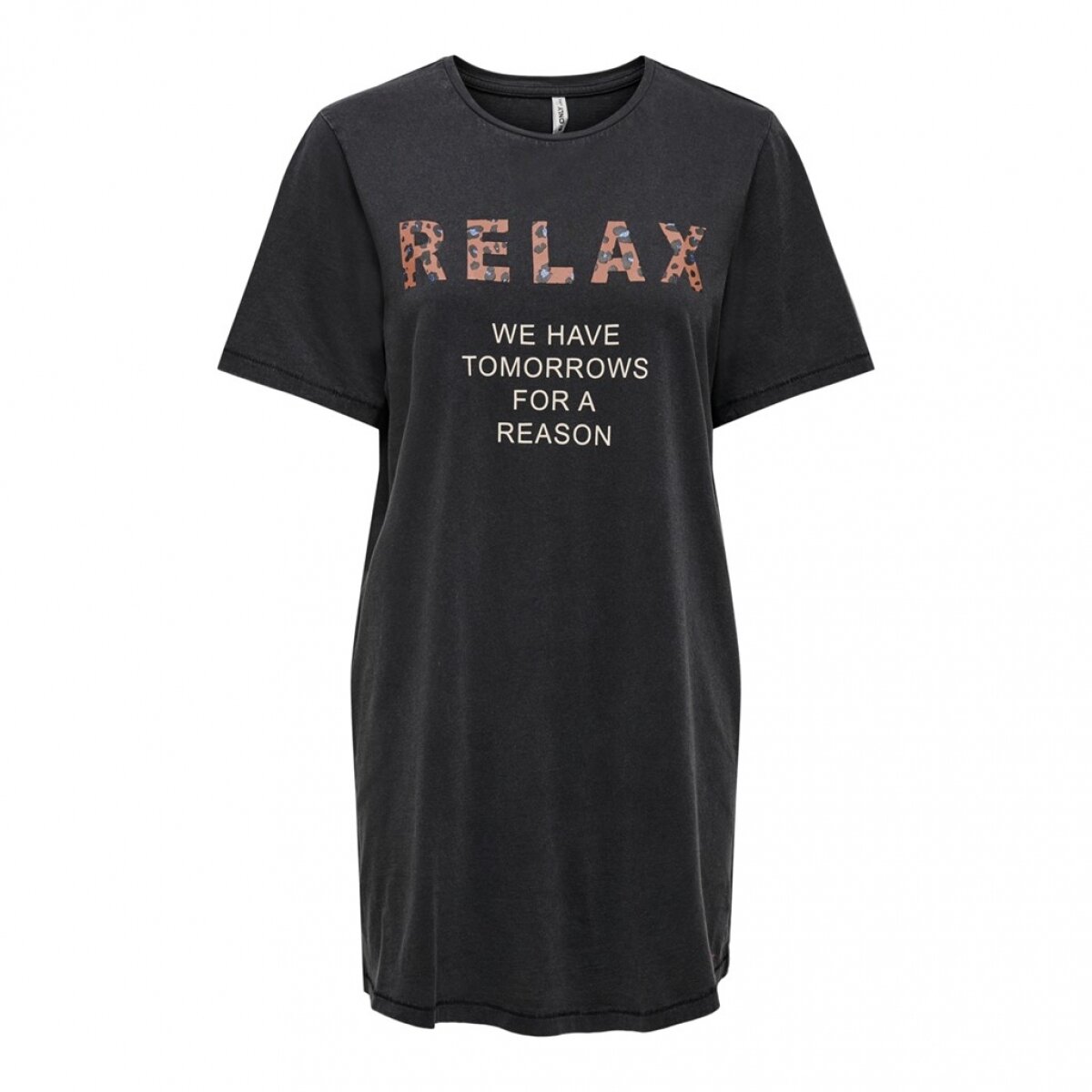 ONLLUCY LIFE LONG S/S TEE BOX JRS Black RELAX