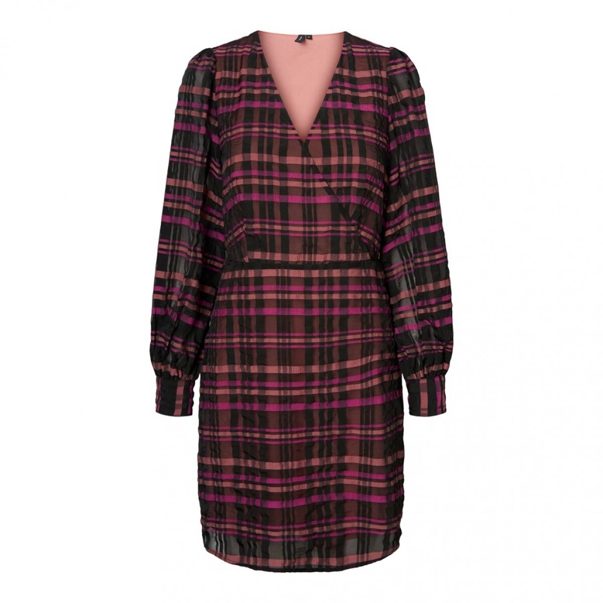 VMDANIELLE L/S V-NECK DRESS SB4 Jazzy/CHECK