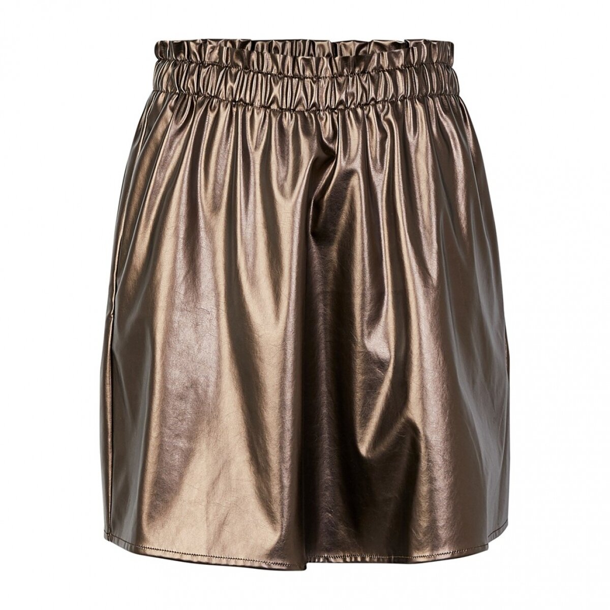 PCRAELIN HW SKATER SKIRT Copper/METALLIC