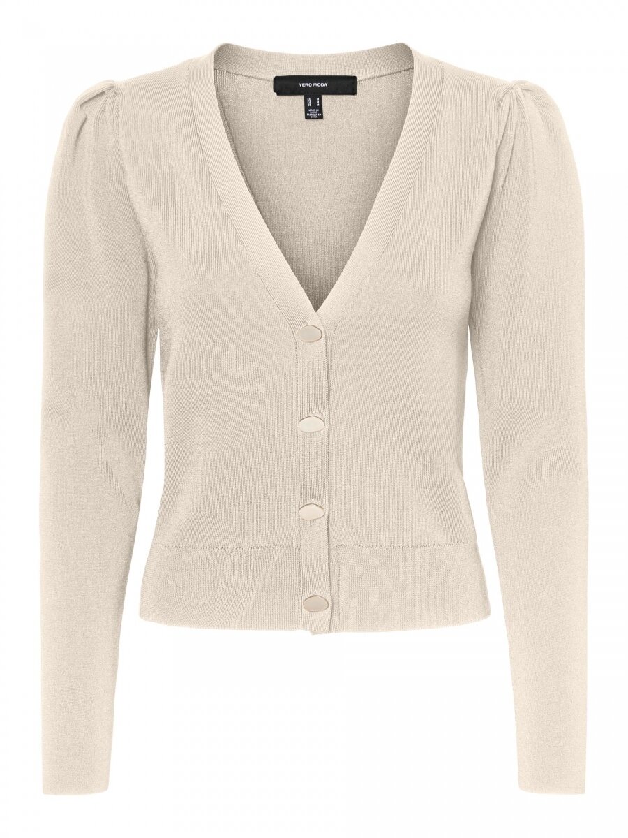 VMMODO LS V-NECK CARDIGAN Birch