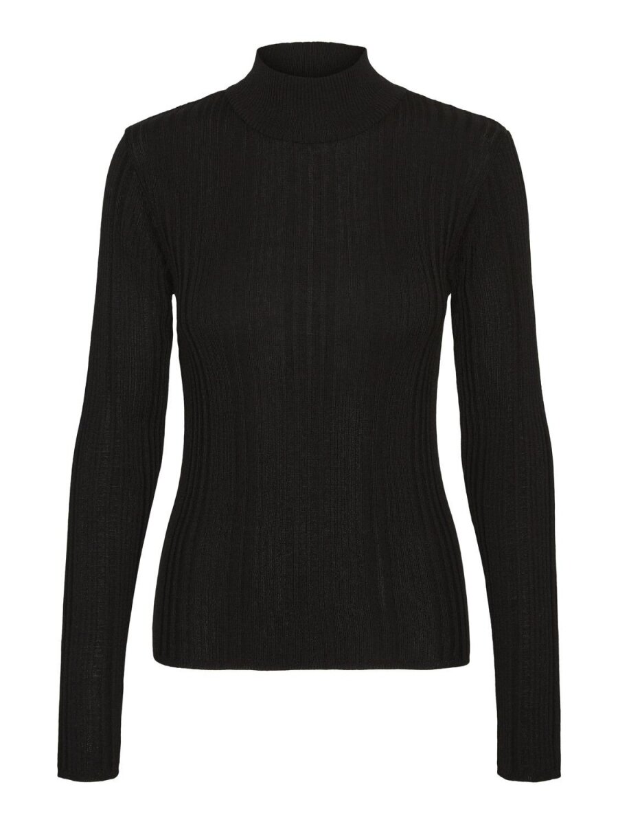 NMVALERIE L/S TURTLE NECK KNIT Black