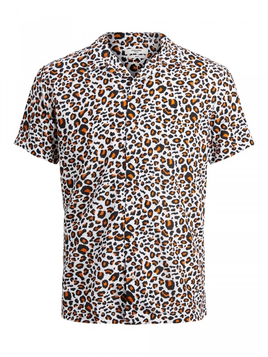 JPRBLAANIMAL VISCOSE SHIRT S/S Hawaiian Sunset/SLIM