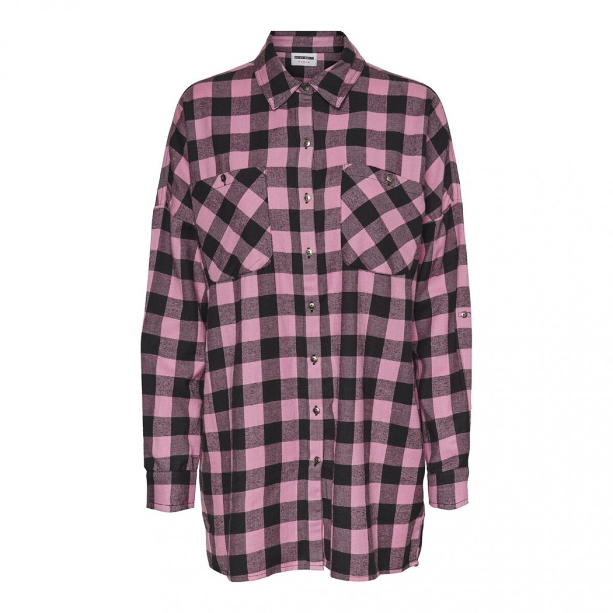 NMERIK WINTER L/S OVERSIZE SHIRT BG Begonia Pink/MELANGE