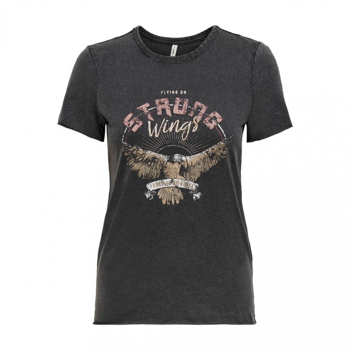 ONLLUCY LIFE REG S/S NL TOP BOX JRS Black-Wings