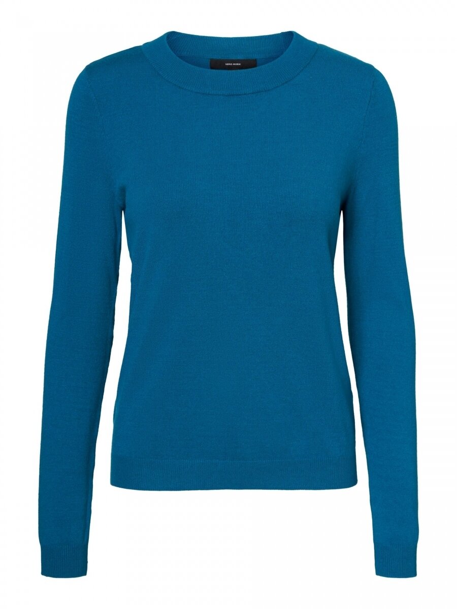 VMHAPPINESS LS O-NECK BLOUSE GA BOO Mykonos Blue
