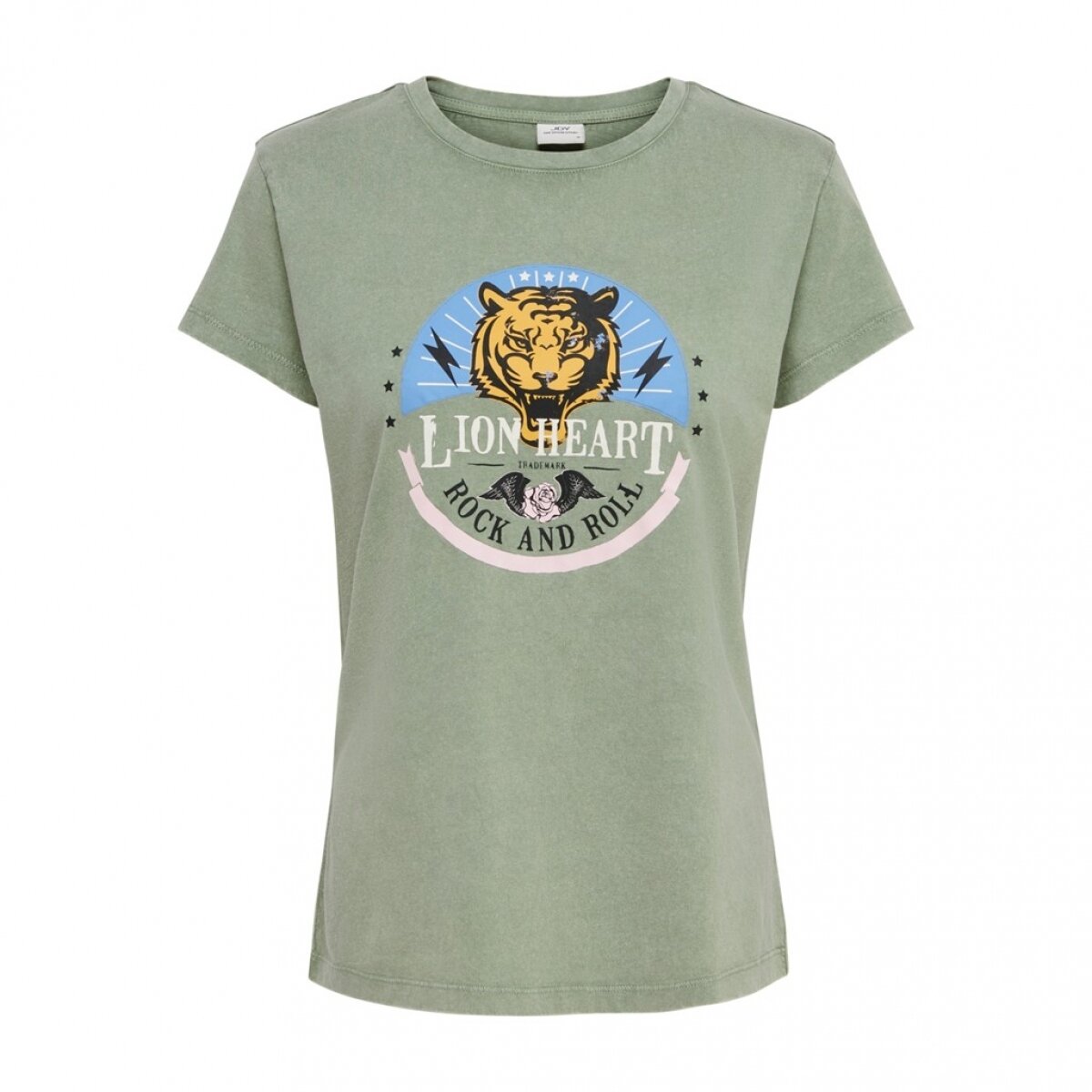 JDYFAROCK LIFE S/S PRINT TOP JRS Sea Spray/LION HEART