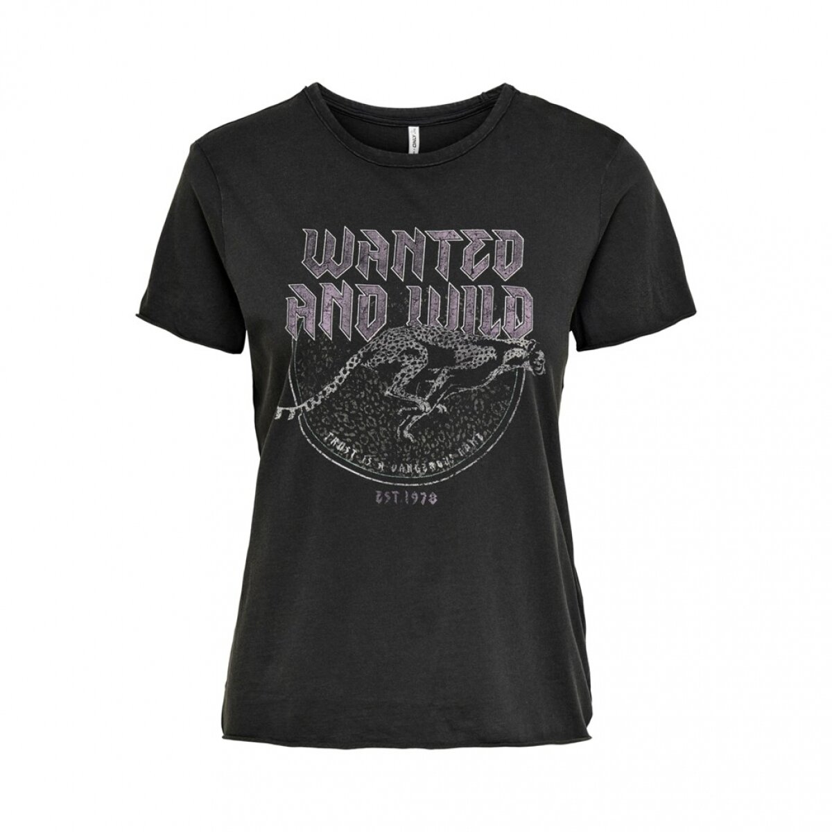ONLY LUCY LIFE REG S/S DANGEROUS TOP JR Black