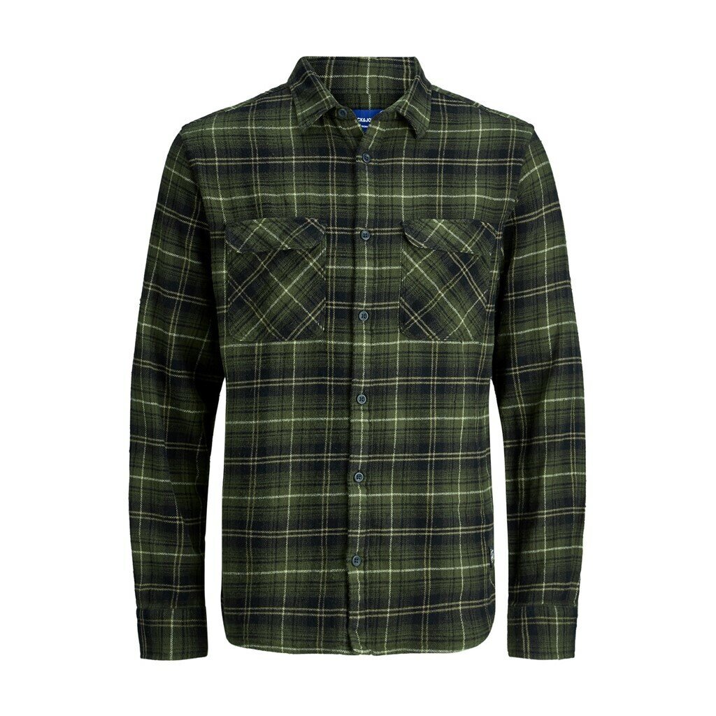 JOR JONAS SHIRT LS Forest Night/W. Blac
