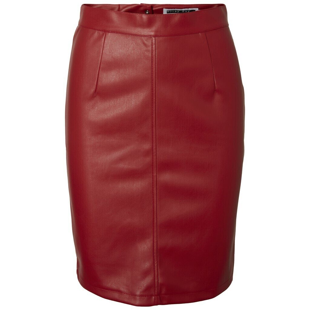 NMPENNY PU SKIRT NOOS Flame Scarlet