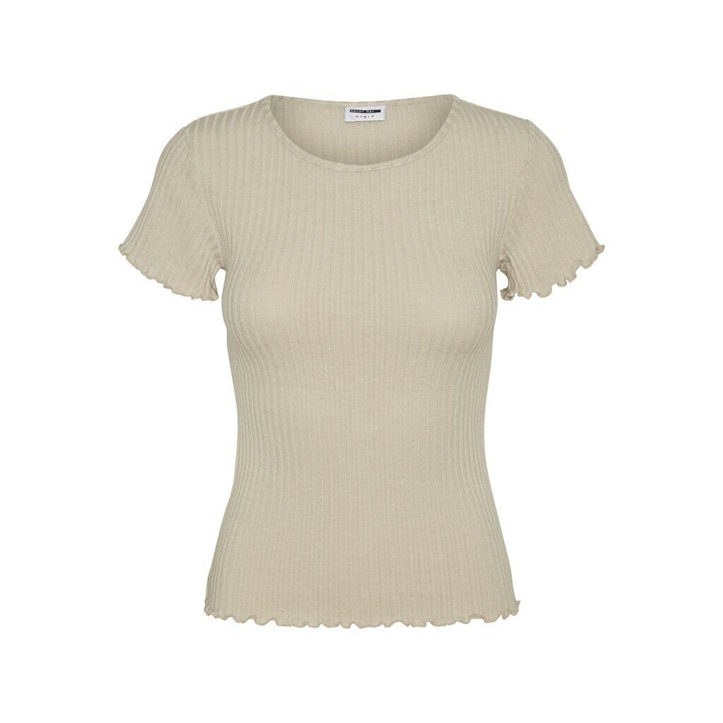 NMBERRY S/S O-NECK TOP Chateau Gray