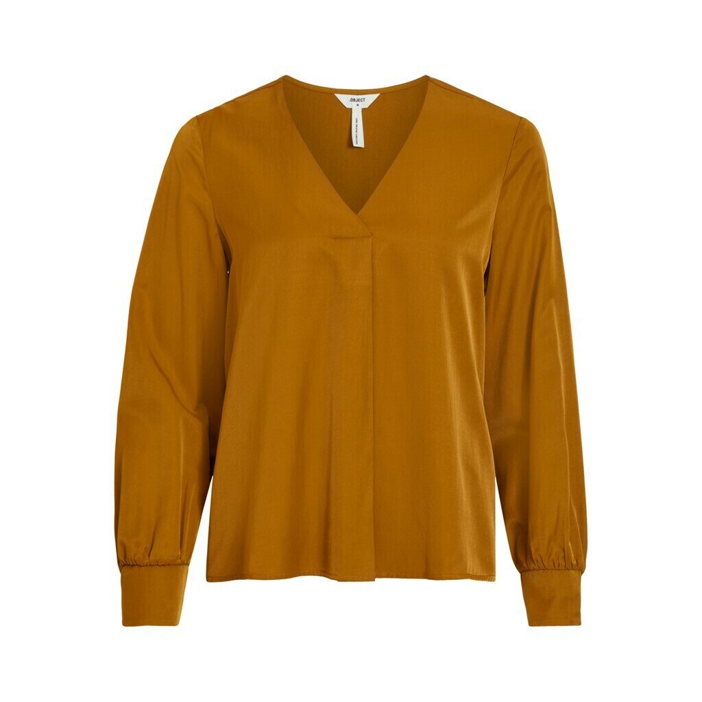 OBJEILEEN L/S V-NECK TOP NOOS Tapenade