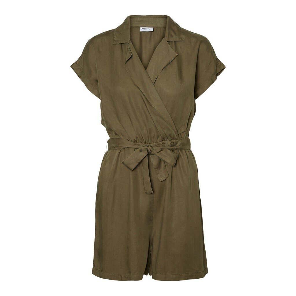 NMNATHALIE S/S ENDI BELT PLAYSUIT BG Olive Night