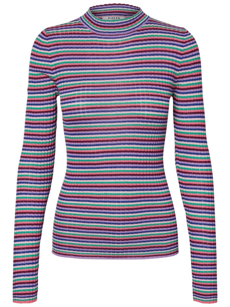 PCSIANA LS KNIT DC English Rose/COMB 2