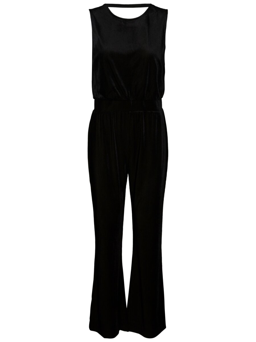 PCJADE SL VELVET JUMPSUIT Black