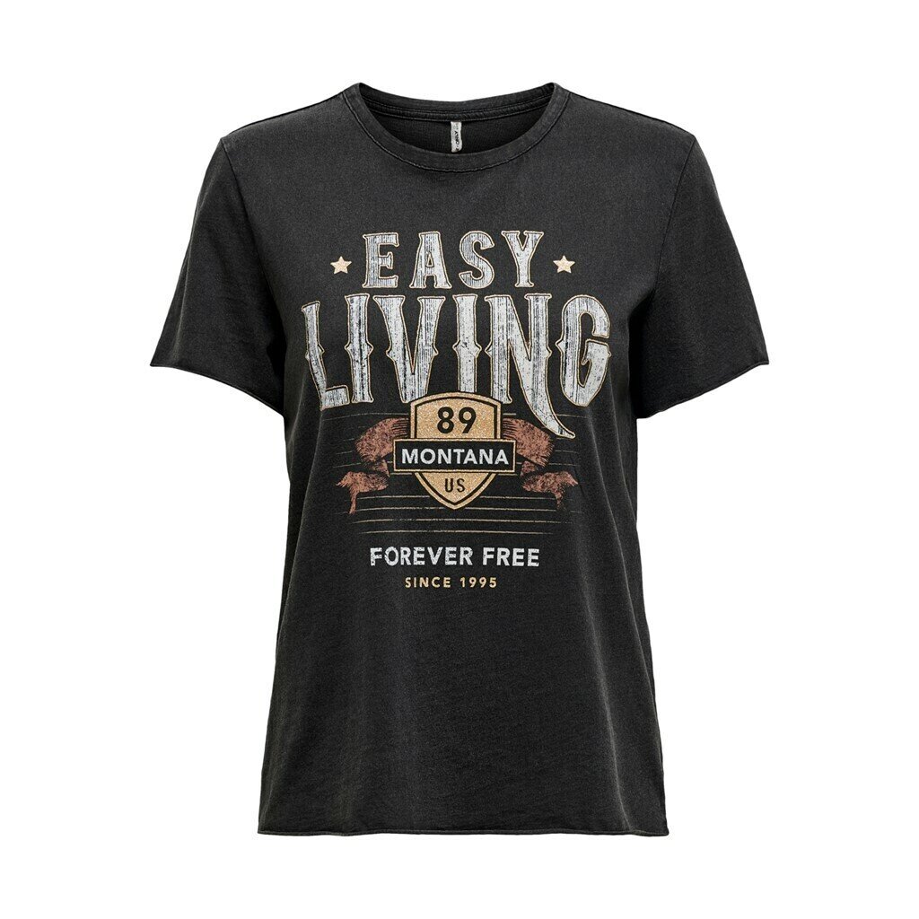 ONLLUCY LIFE REG S/S LIVING/HIGH BOX JRS Black/LIVING