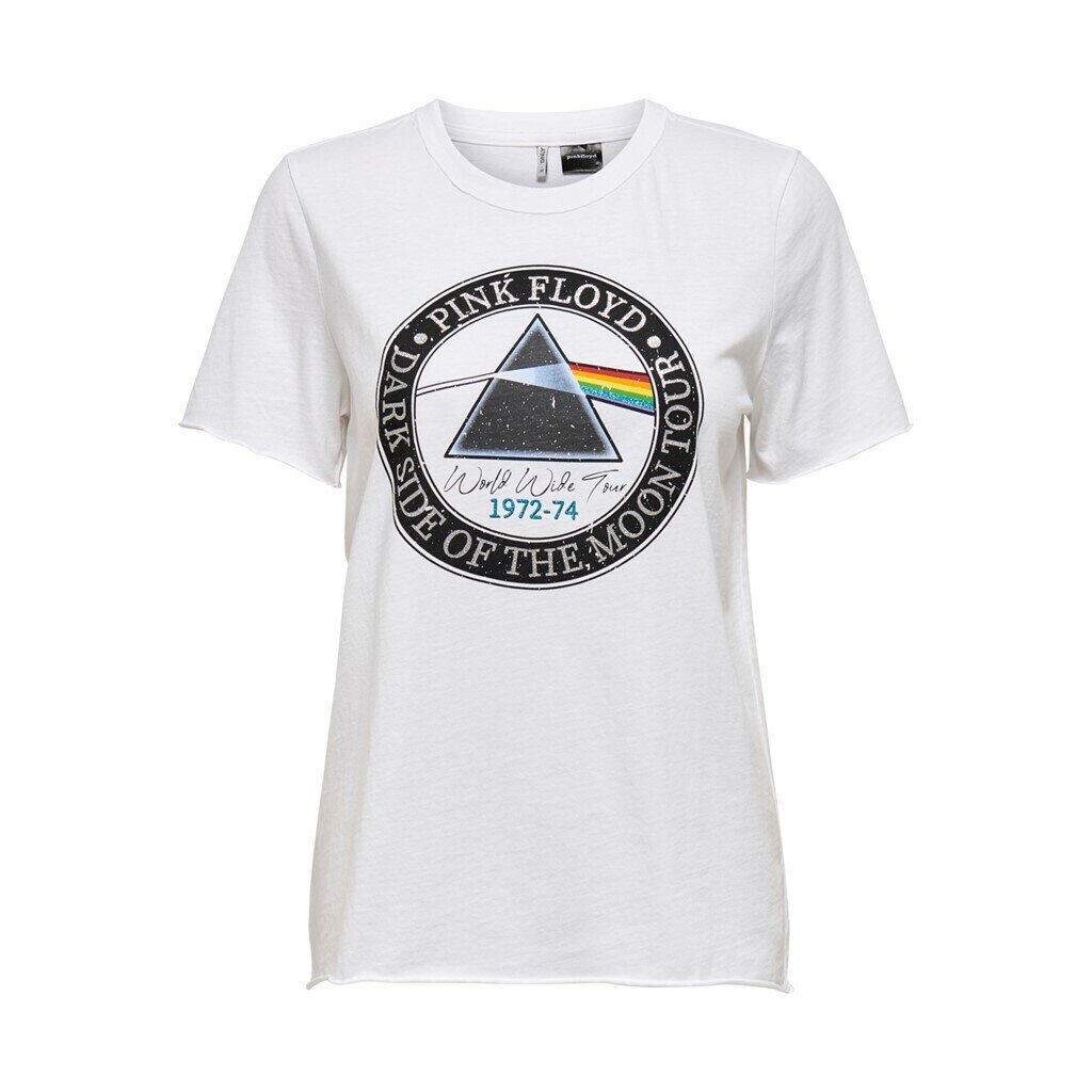 ONLPINK FLOYD LIFE REG S/S TOP BOX JRS Bright White