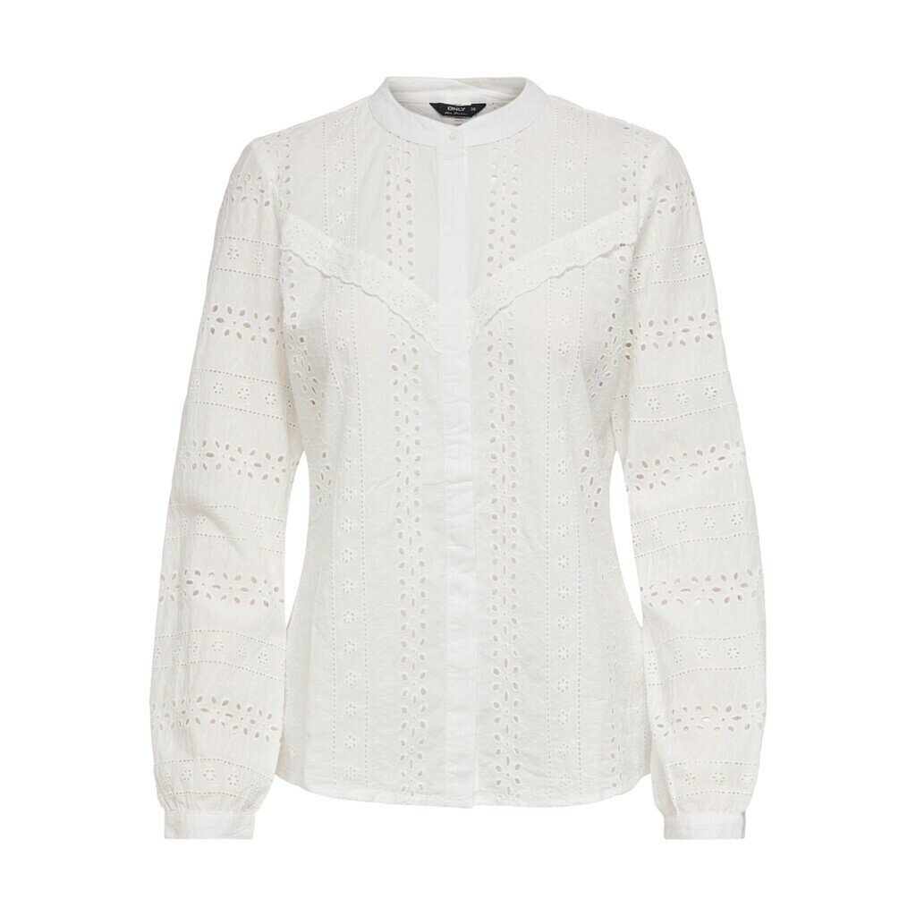 ONLMIRIAM LS EMB ANGLAISE BLOUSE NOOS Cloud Dancer