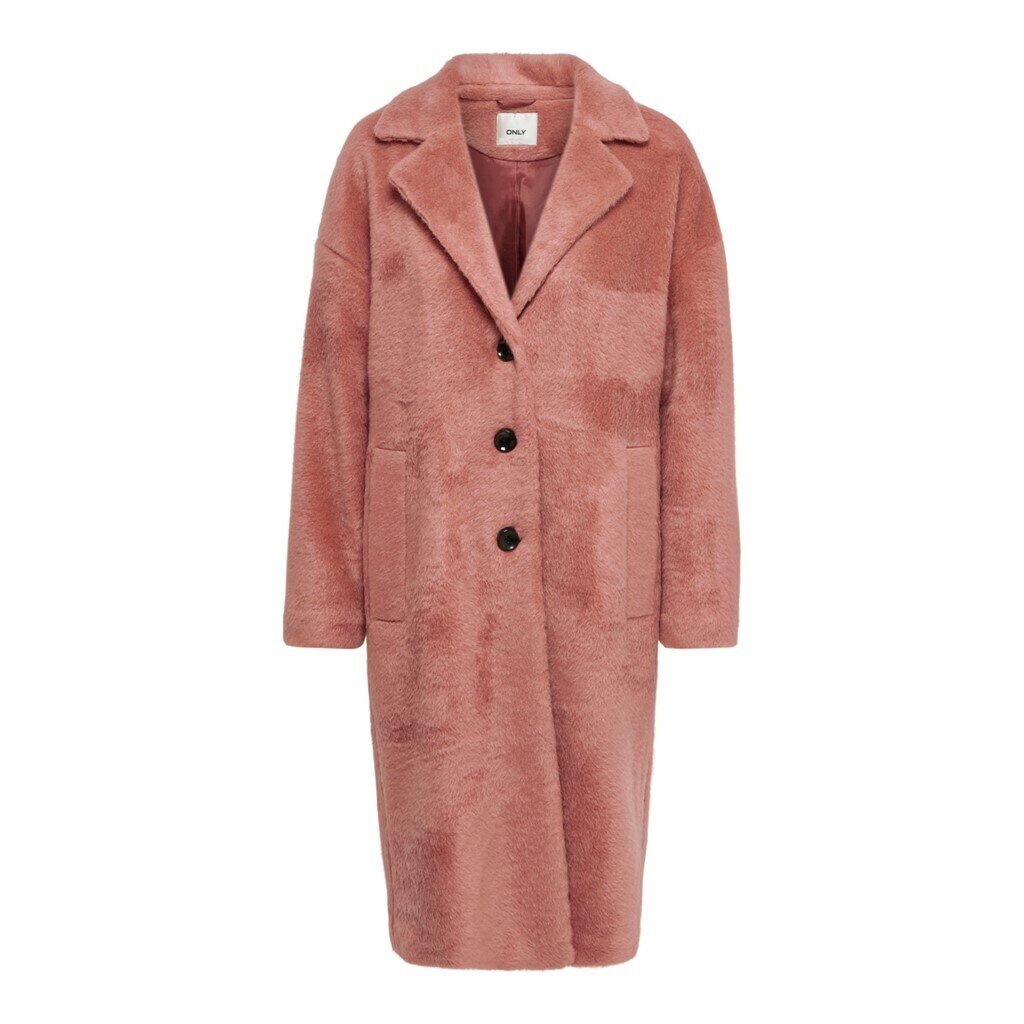 ONLY coat layla hairy LG OTW Desert Sand