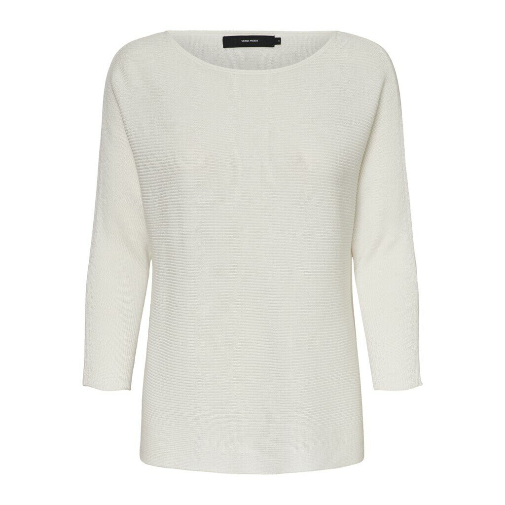 Vero Moda NORA 3/4 BOATNECK BLOUSE N Snow White