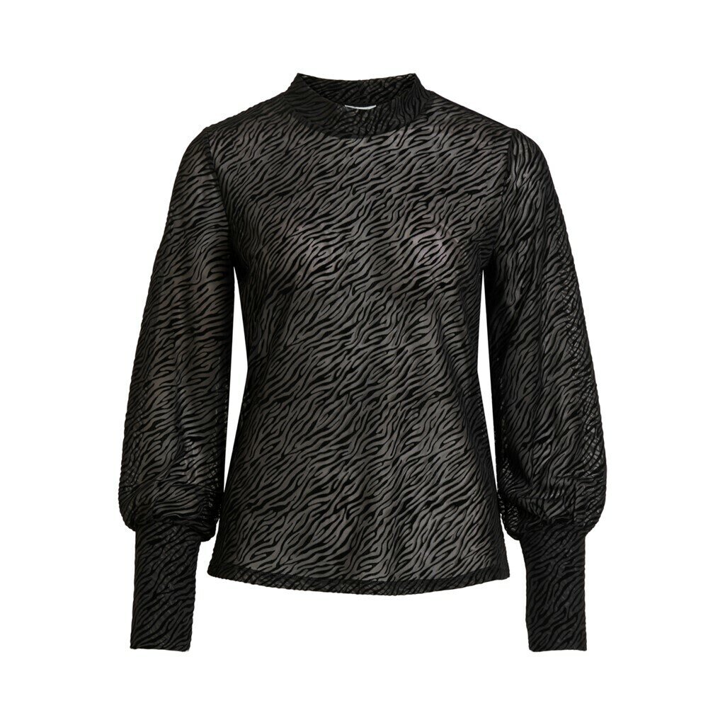 VITAFT L/S TOP Black/tone in tone