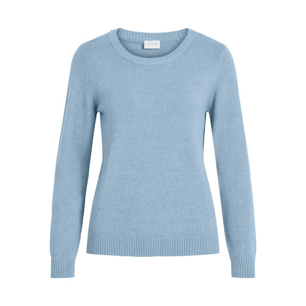VIRIL O-NECK L/S KNIT TOP - NOOS Ashley Blue