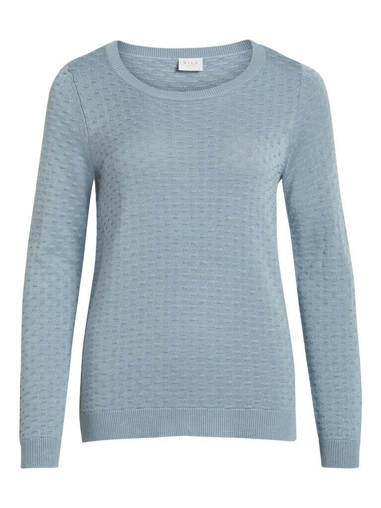 VISARAFINA KNIT TOP - NOOS Ashley Blue
