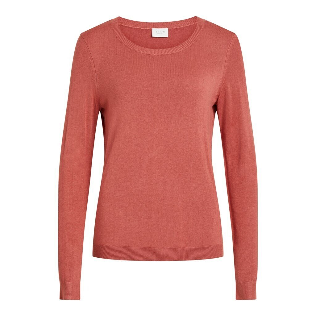 VIBOLONIA O-NECK L/S KNIT TOP-NOOS Dusty Cedar