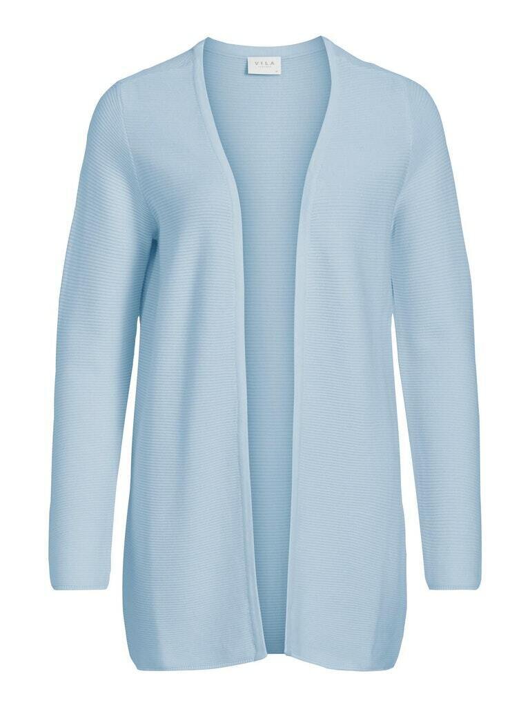 VILALAINE L/S LONG KNIT CARDIGAN - NOOS Ashley Blue