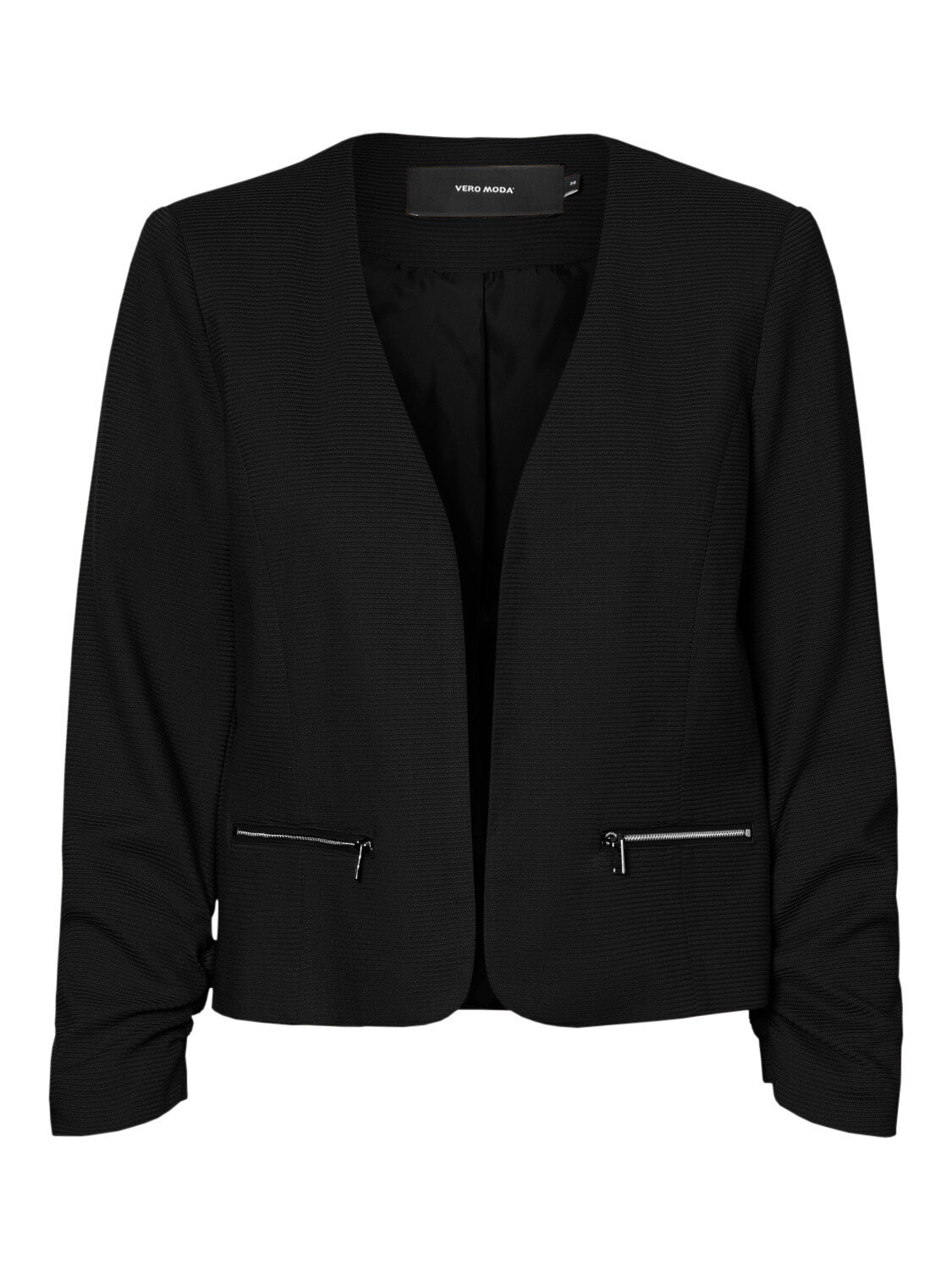 VMINEZ 3/4 ZIPPER BLAZER Black