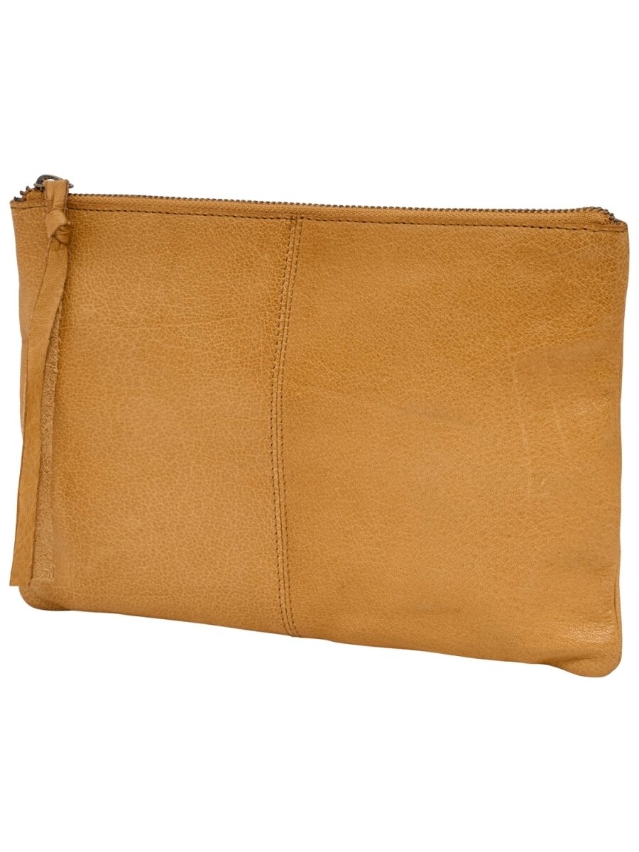 onlBUST LEATHER CLUTCH ACC Cognac