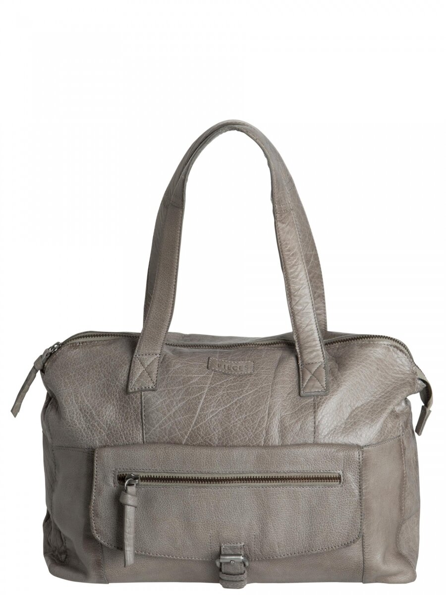 PCABBY LEATHER BAG Elephant Skin