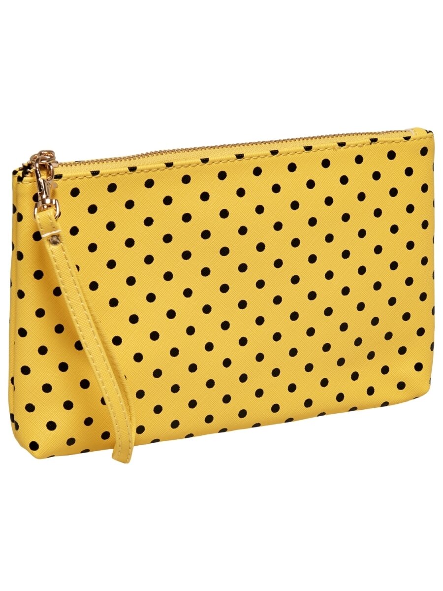 onlROBIN DOTTED CLUTCH ACC Spiced Coral