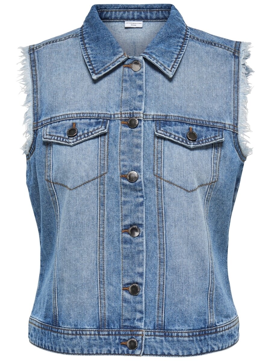 JDYASHLEY DENIM WAISTCOAT DNM Light