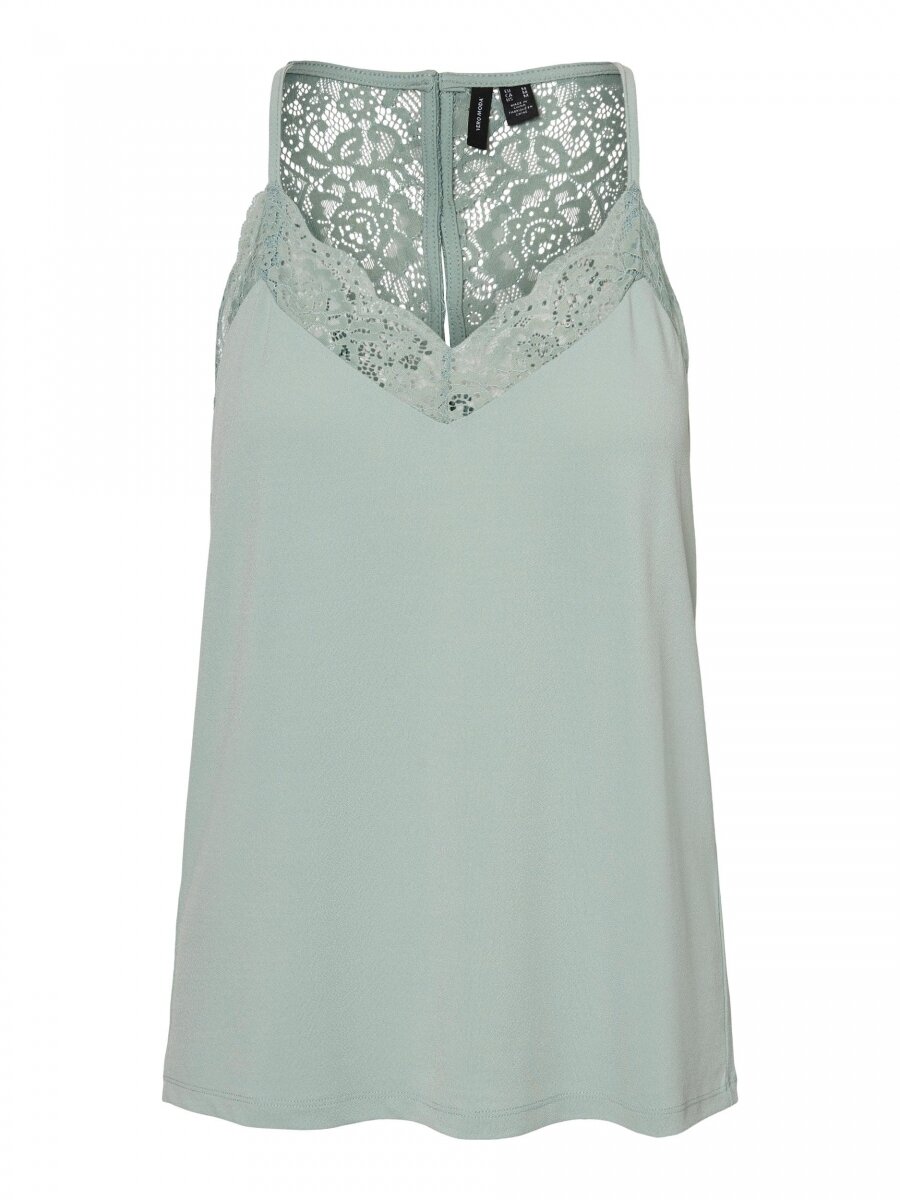 VMANA S/L LACE TOP COLOR Jadeite