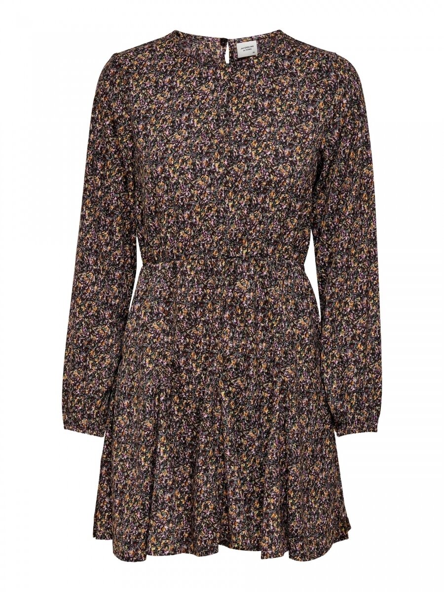 JDYMIA L/S SHORT DRESS WVN Bitter Chocolate/SMA