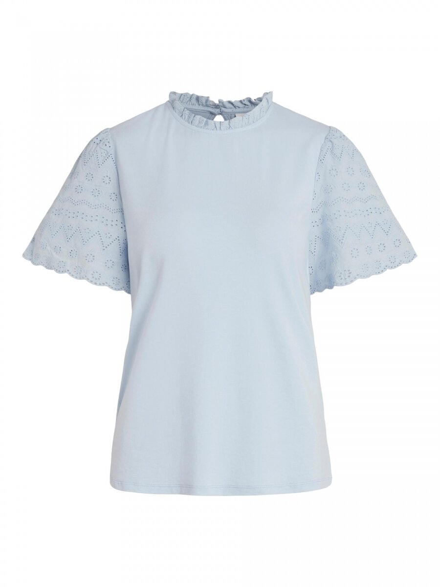VISELVA CROCHET T-SHIRT Cashmere Blue