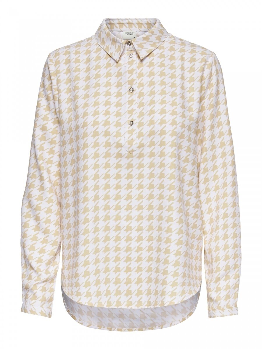 JDYNOON L/S SHIRT WVN Beige/WHITE HOUNDSTO