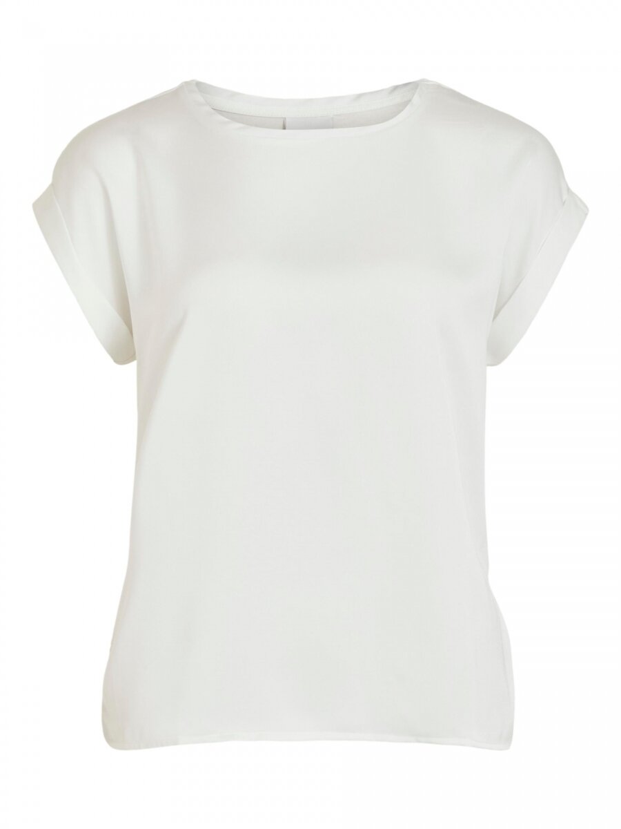 VIELLETTE S/S SATIN TOP/SU - NOOS Snow White