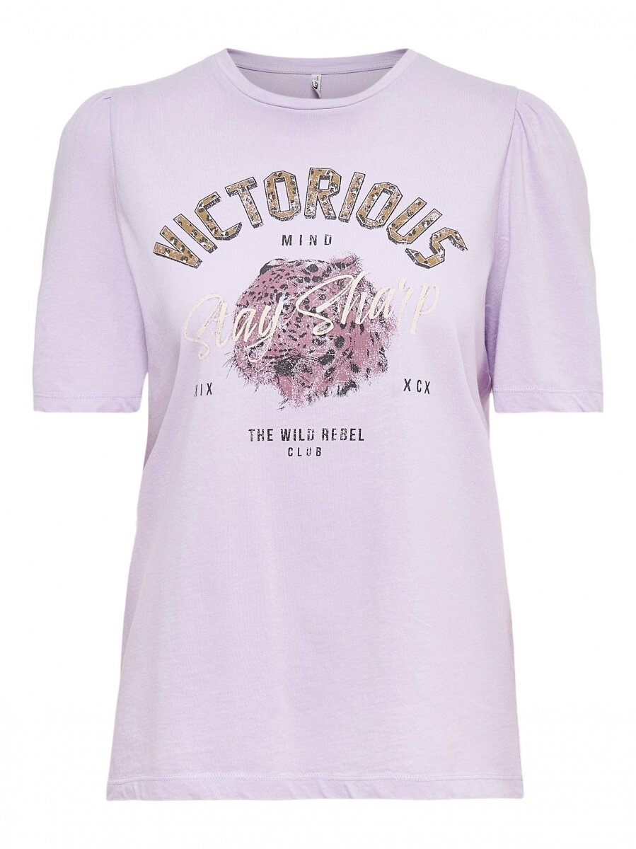 ONLLUCY LIFE REG S/S PUFF LEO TOP JRS Orchid Bloom-victorious