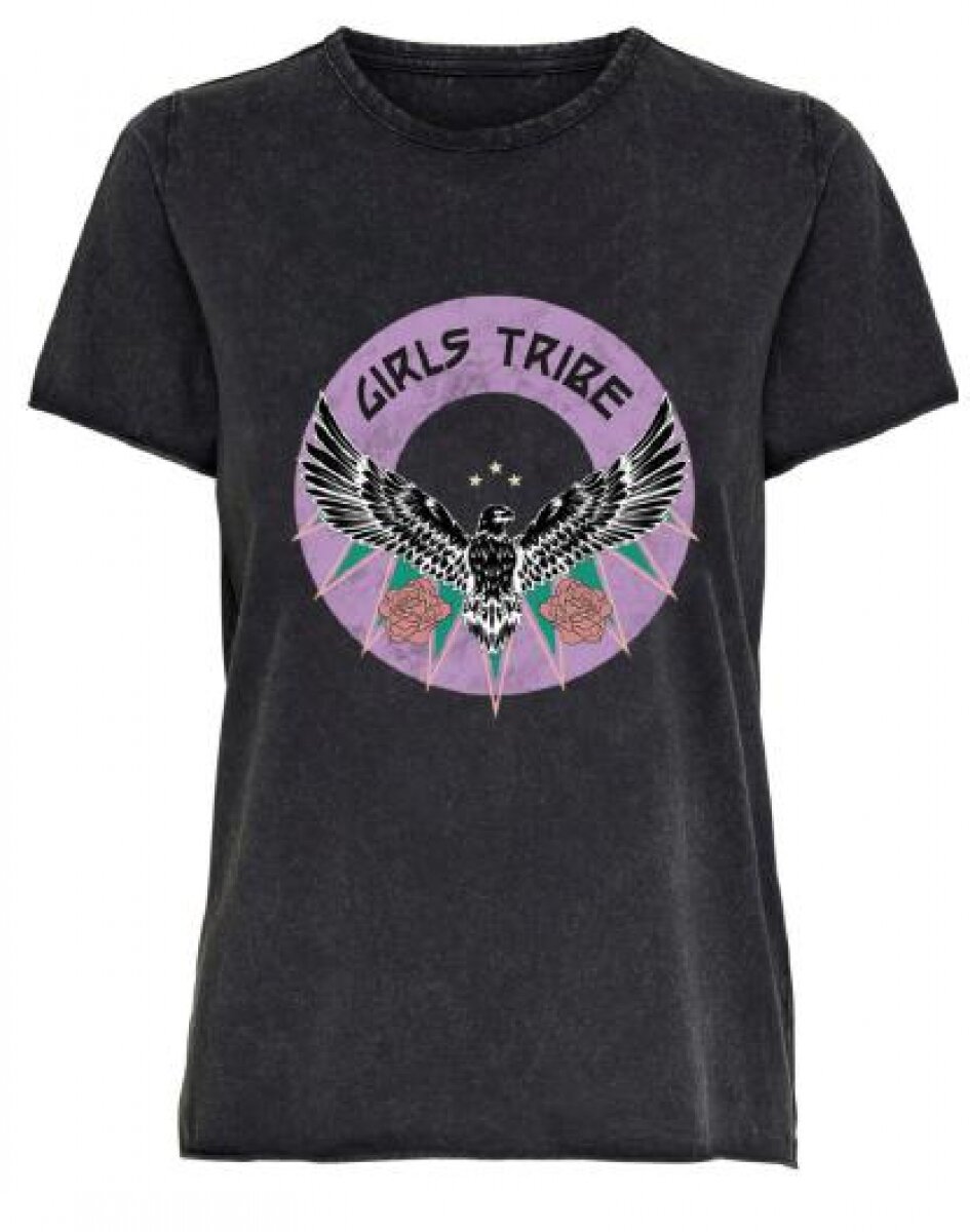 VIROCKSY ROCK S/S T-SHIRT/L/K Asphalt/GIRLS TRIBE