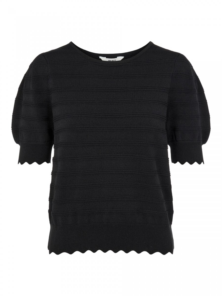 OBJSAVA 2/4 KNIT PULLOVER 114 Black